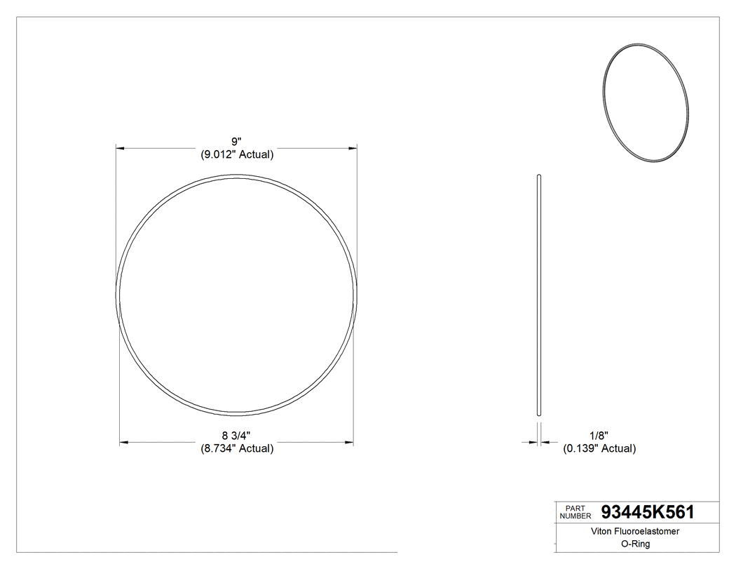 Technical drawing - 93445K561